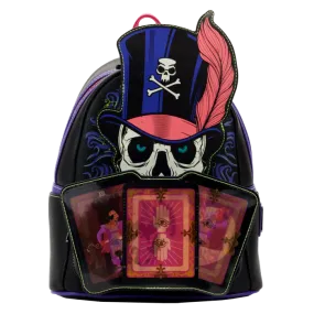 10" Disney Villains - Dr Facilier Lenticular Glow in the Dark Faux Leather Backpack Bag Loungefly