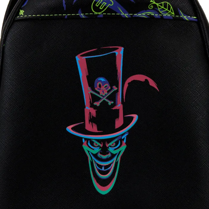 10" Disney Villains - Dr Facilier Lenticular Glow in the Dark Faux Leather Backpack Bag Loungefly