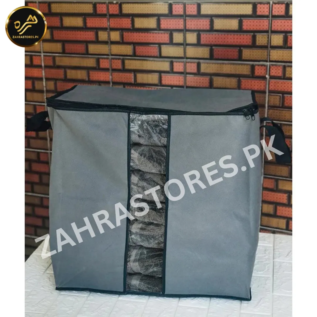 120 GSM Cloth Storage Bag Pack of 4 - Dark Grey