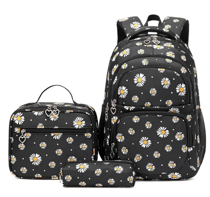 3 Pcs/Set Daisy School Bag