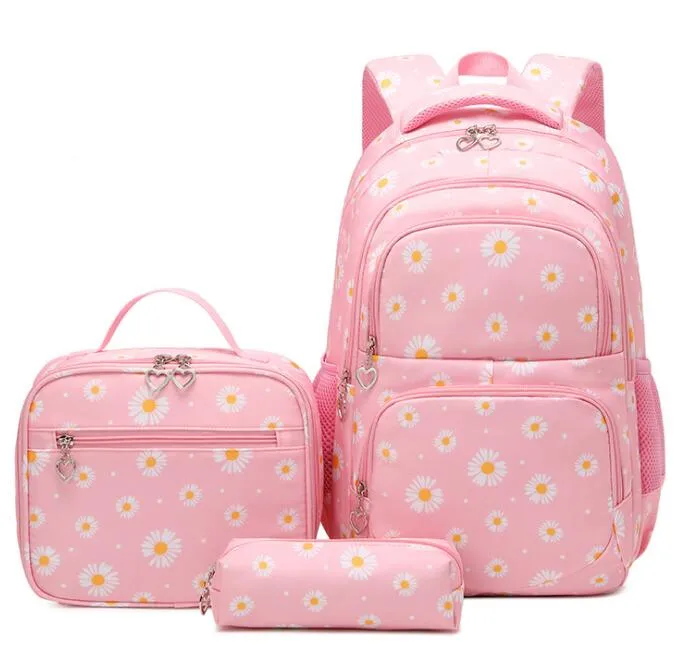 3 Pcs/Set Daisy School Bag