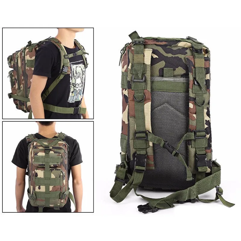 30L Backpack Military Style Outdoor Waterproof Rucksack Stealth Angel Survival