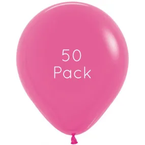 45cm Fuchsia Giant Balloons - 50 Pkt