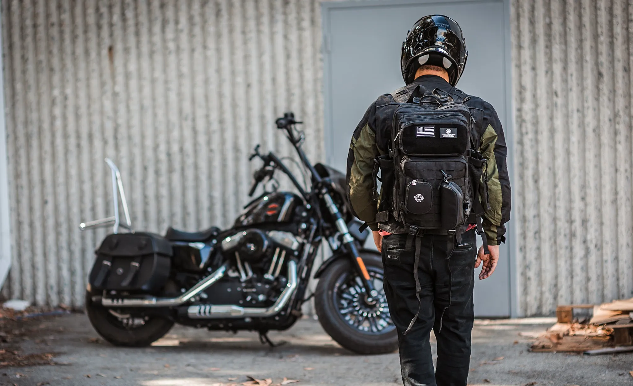 45L - Tactical XL Kawasaki Motorcycle Tail Bag