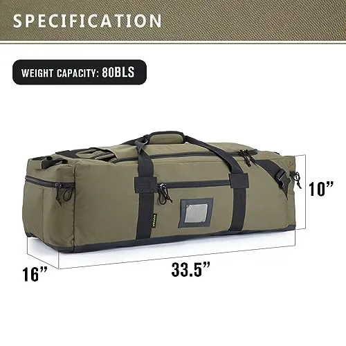 86l Large Duffel Bag For Travel, Gym & Sports - Water Repellent Polyester, Hidden Straps, Shoe Compartment - Perfect Luggage Duffle Bag Or Backpack For Men & Women