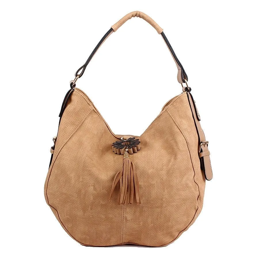 98714 Hobo Shoulder Bag With Tassel