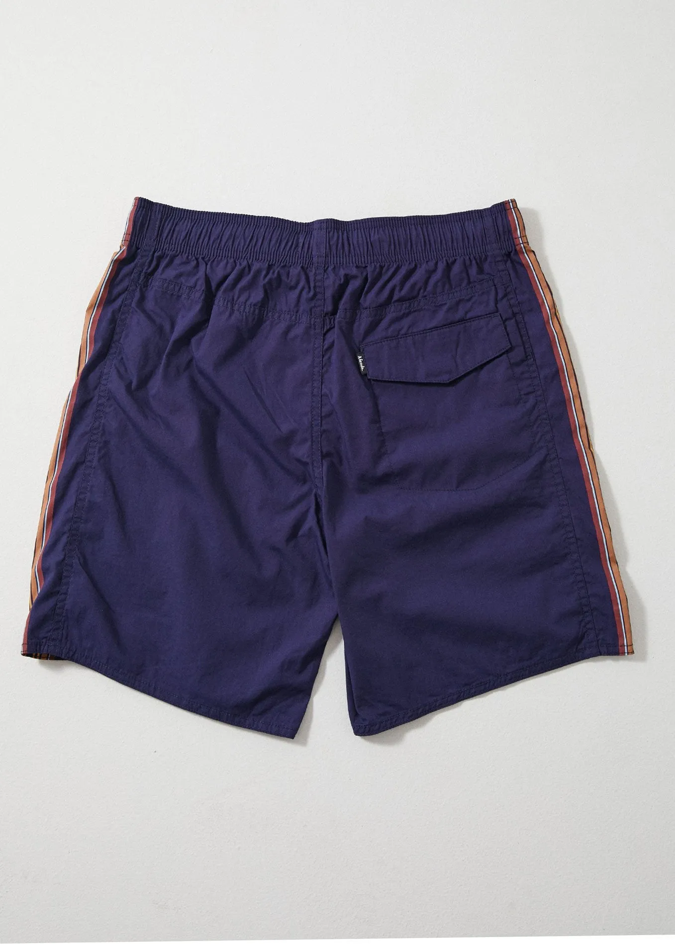 Afends Mens Baywatch Bazz Lurker - Elastic Waist Boardshort - Iris