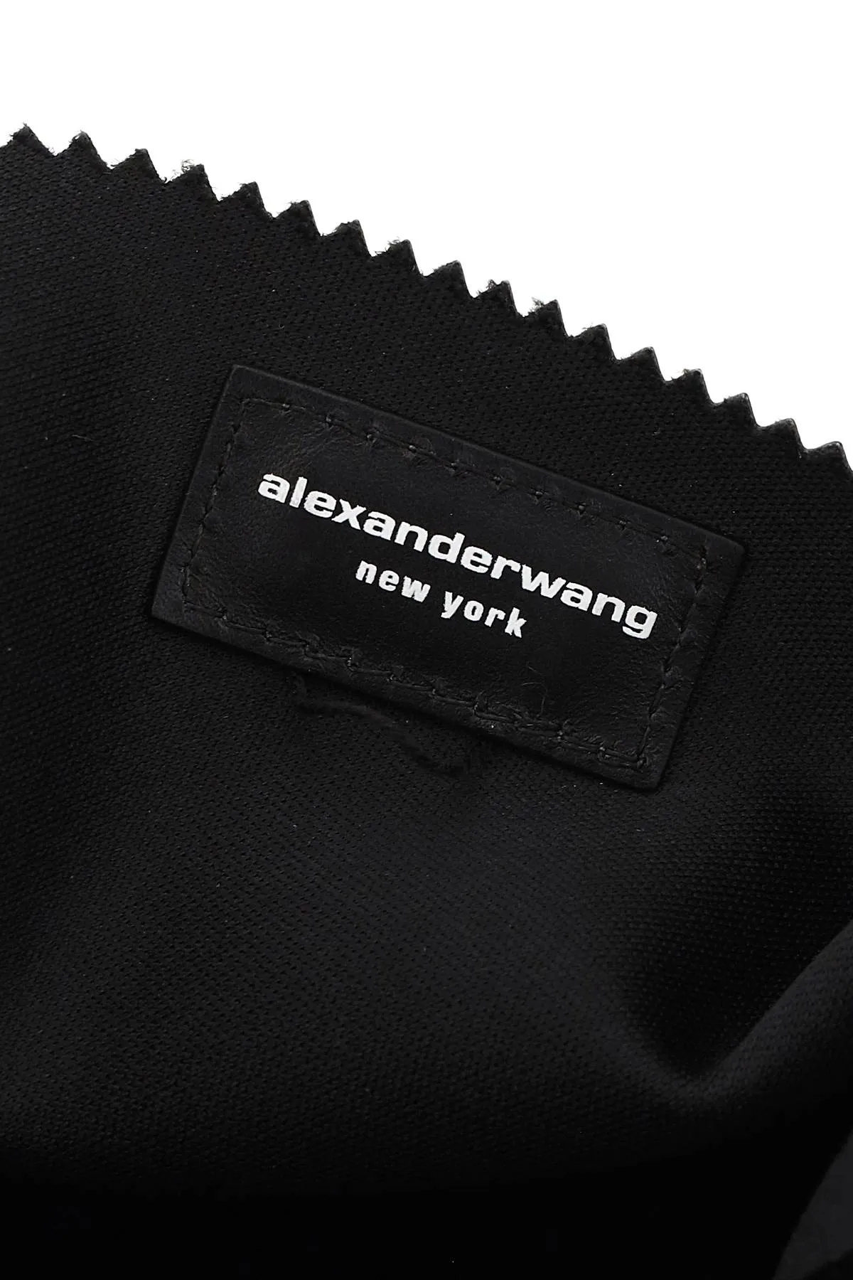 Alexander Wang Foldable Logo-Printed Shiny Clutch Bag