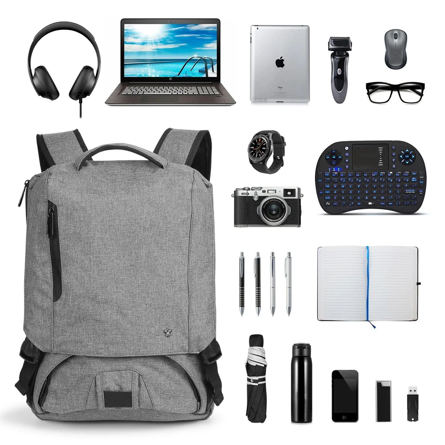 Anti-theft 14Inch Laptop Computer Backpack for Travel Waterproof Business School