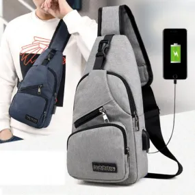 Anti-theft Sling Backpack With Charging Port