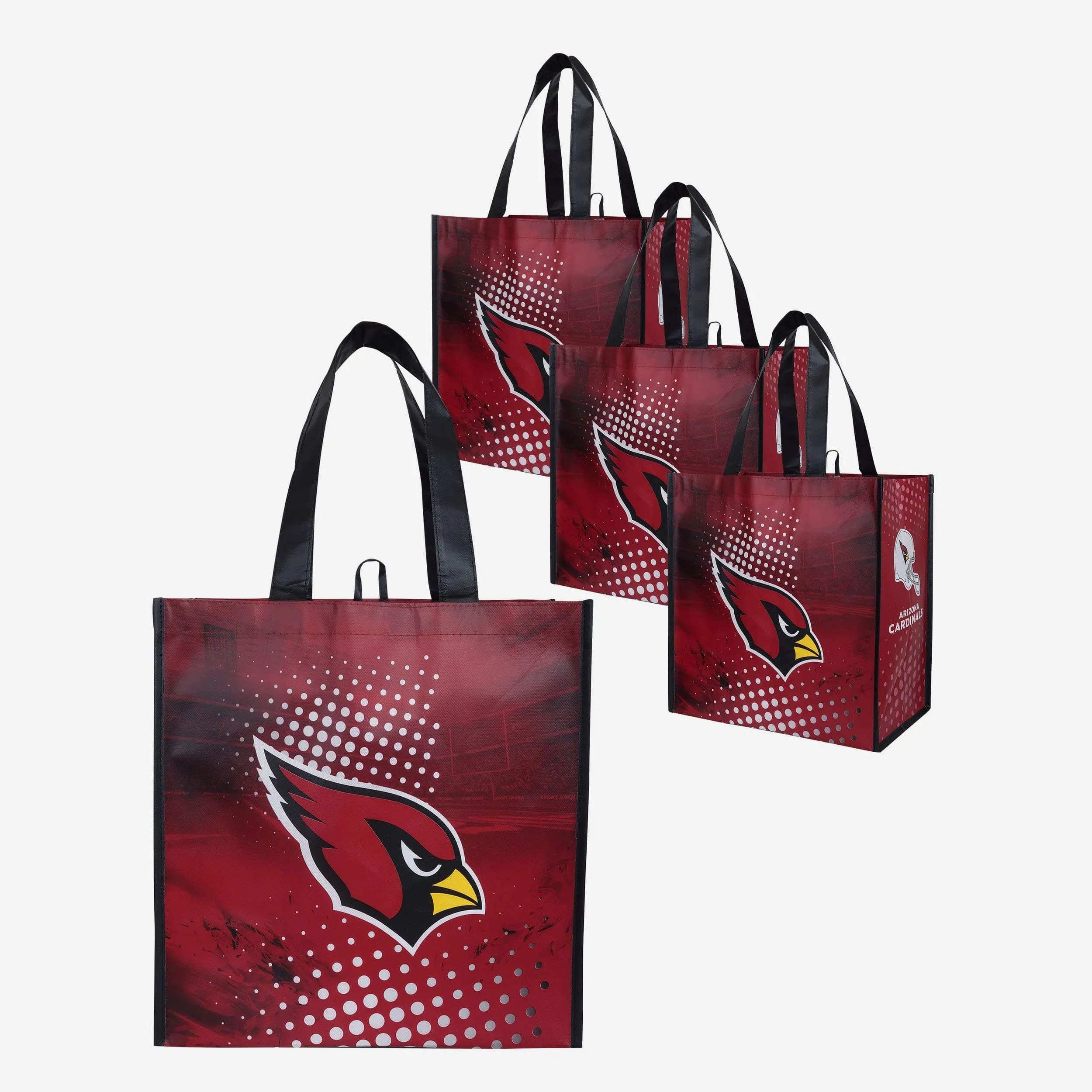 Arizona Cardinals 4 Pack Reusable Shopping Bag