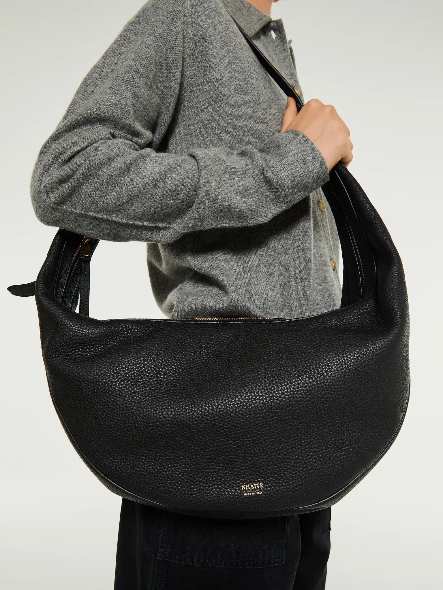 Augustina Hobo Bag in Black