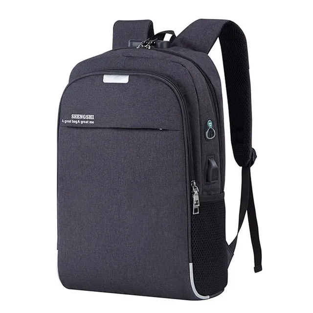 Backpack Usb Men Laptop Backpack