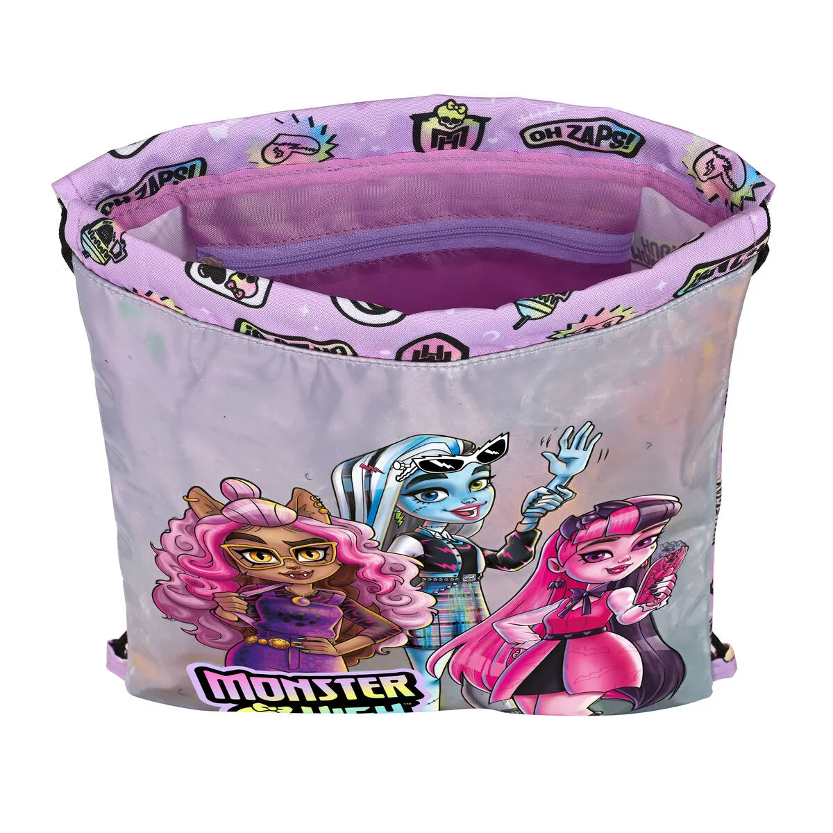 Backpack with Strings Monster High Best boos Lilac