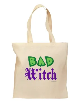 Bad Witch Color Green Grocery Tote Bag