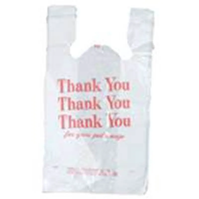 Bag Plstc Flat T-shirt Thk You