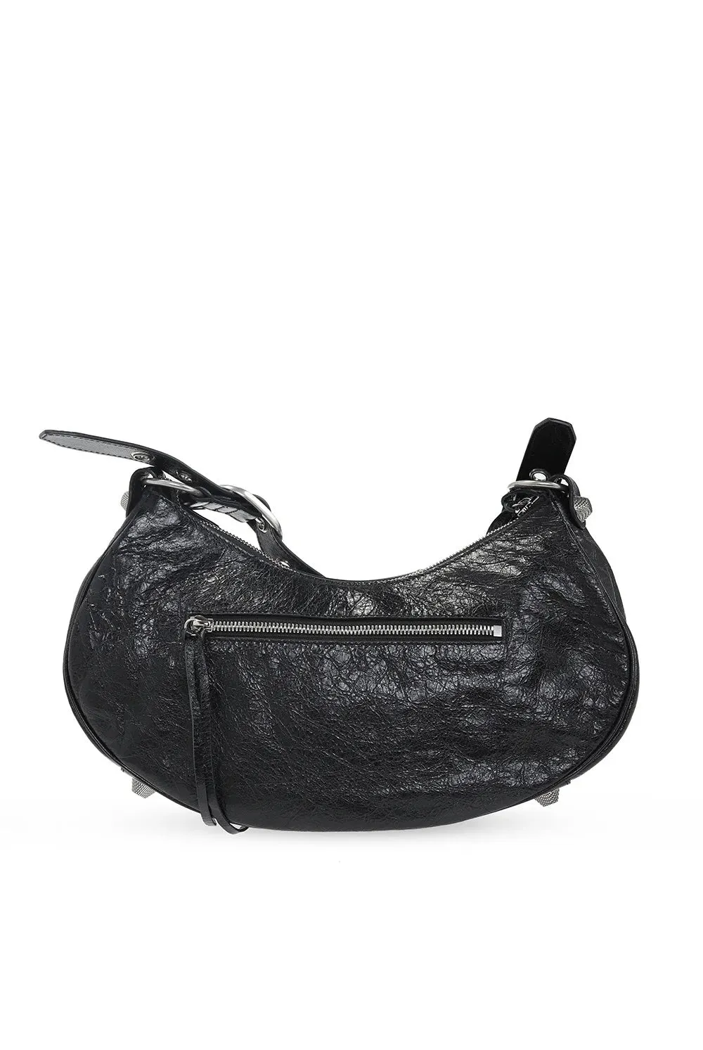 BALENCIAGA LE CAGOLE LAMBSKIN LEATHER SMALL SHOULDER BAG