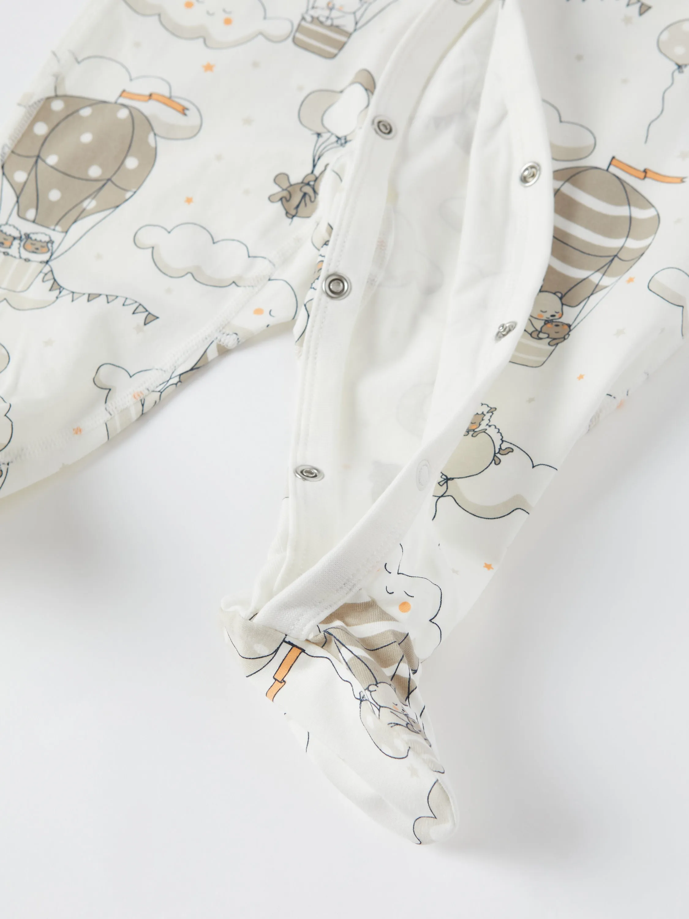 Balloon Print Baby Sleepsuit