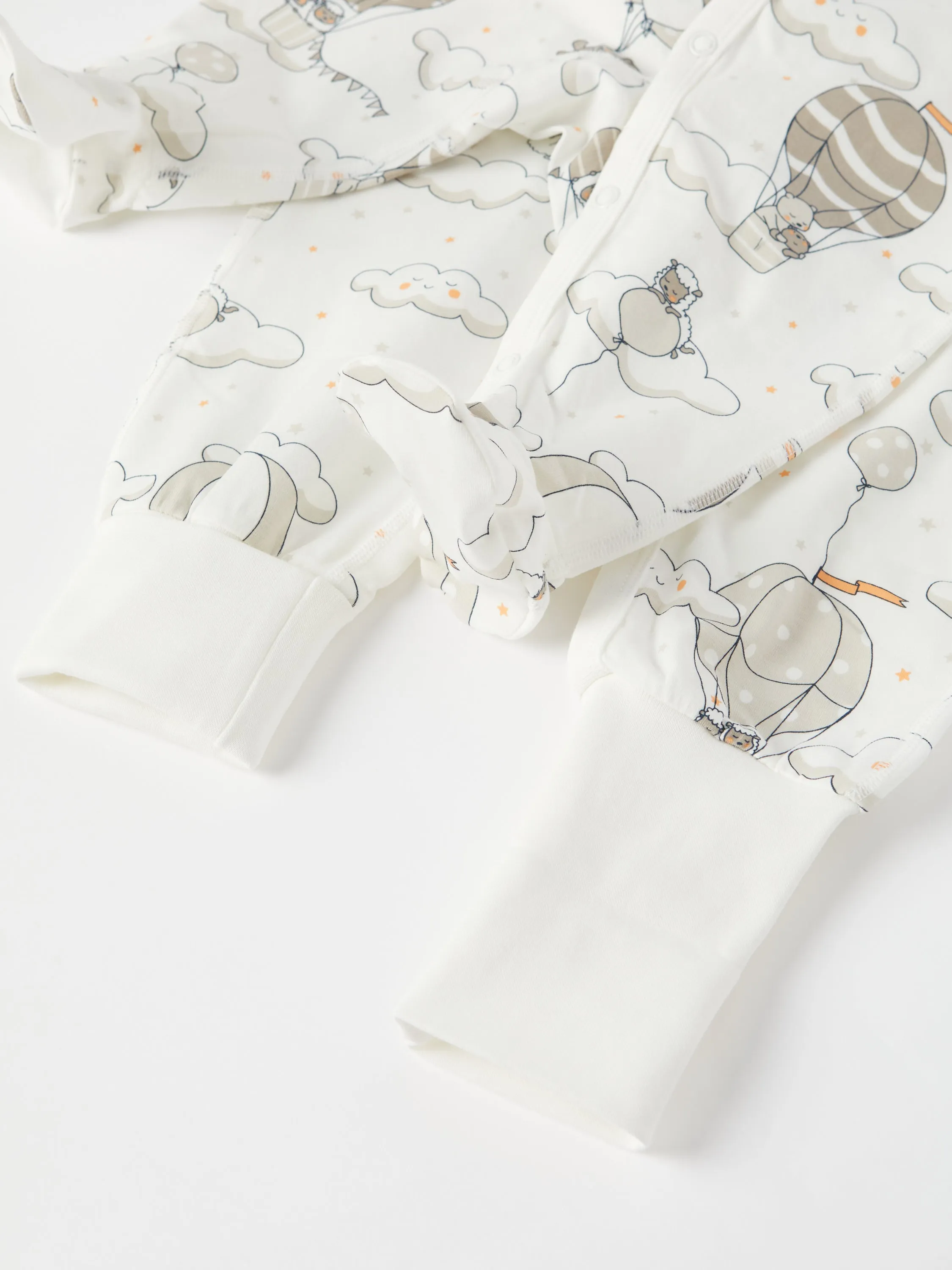 Balloon Print Baby Sleepsuit