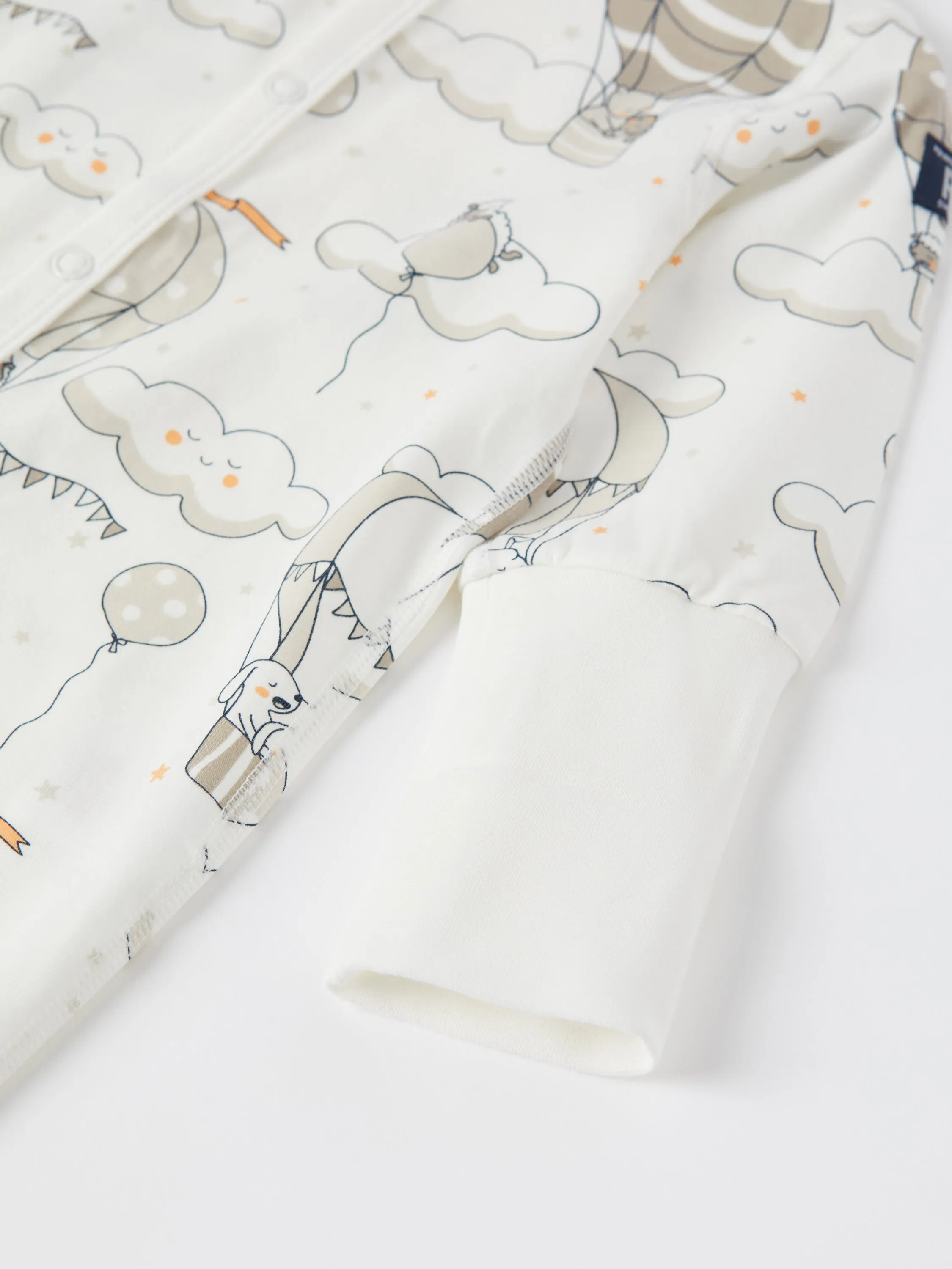 Balloon Print Baby Sleepsuit