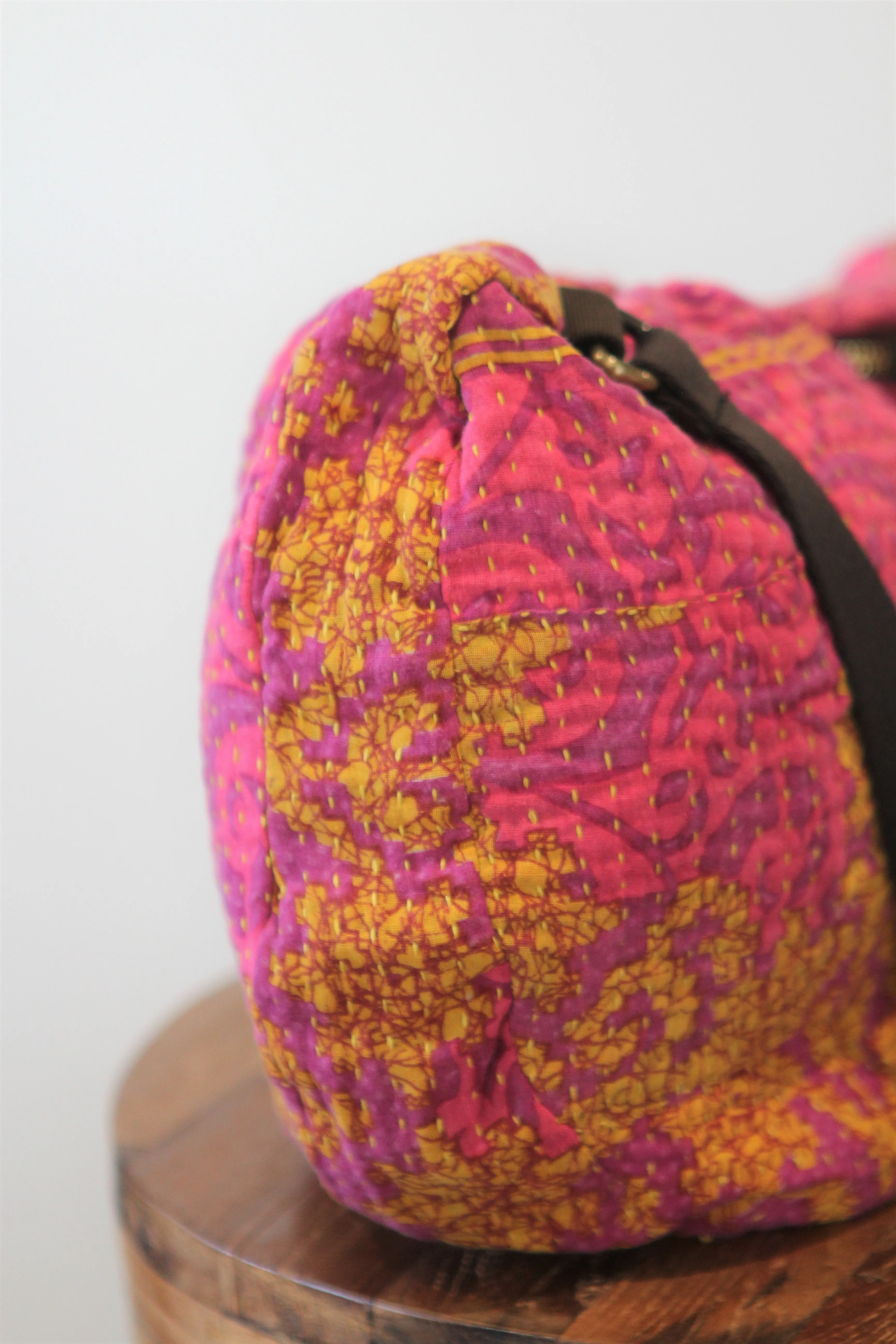 Bharati Boho Bag - Pink & Yellow