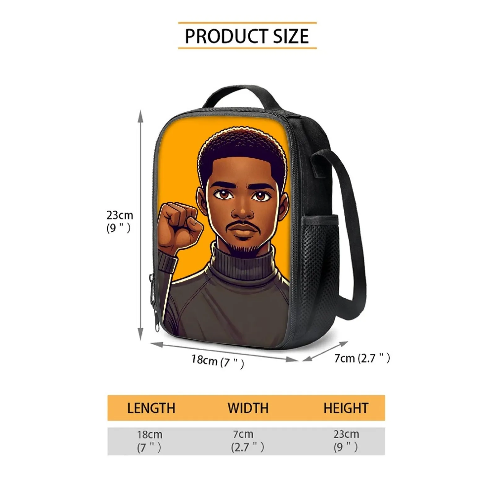 Black And Proud Man - Lunch Bag