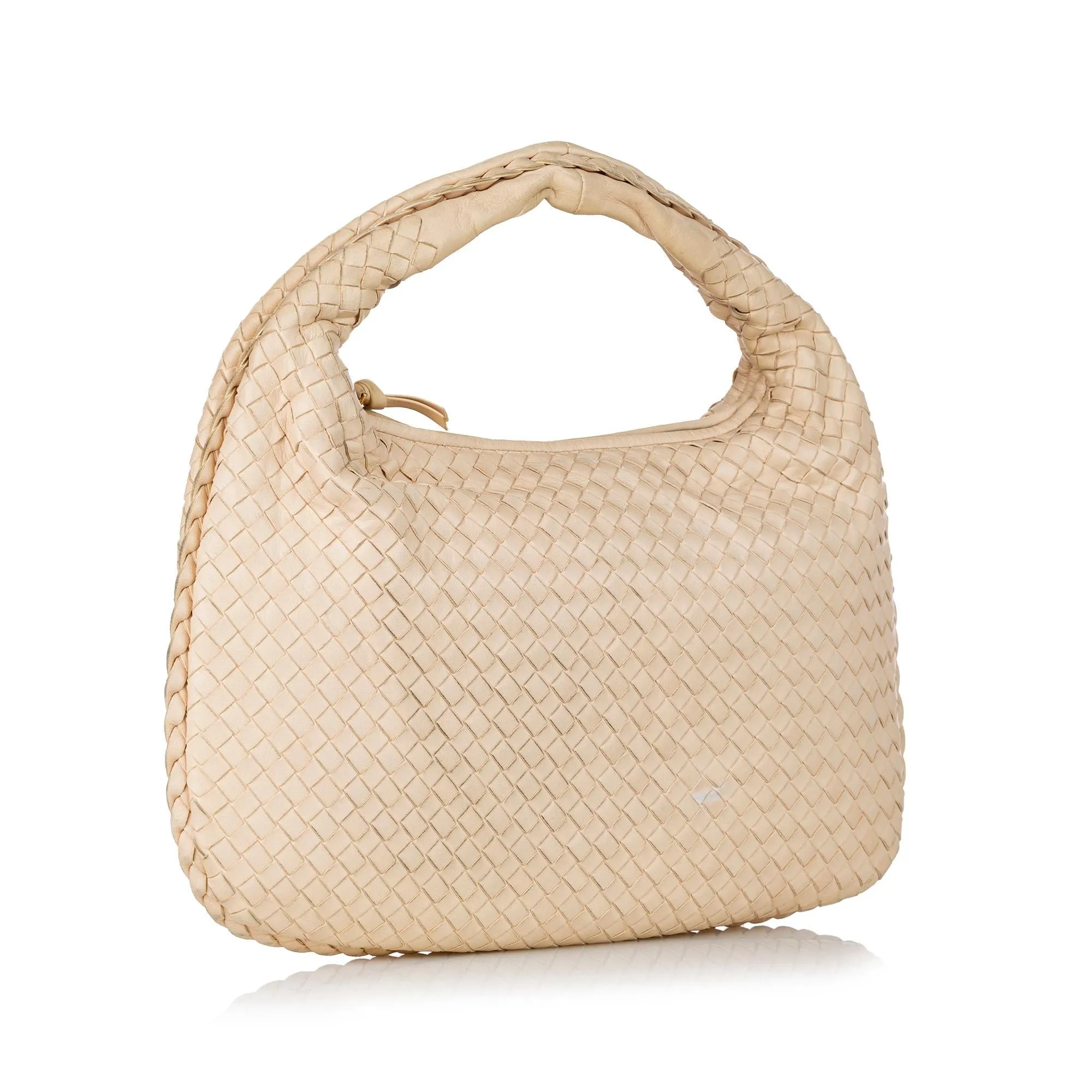 Bottega Veneta Intrecciato Leather Hobo Bag (SHG-29683)