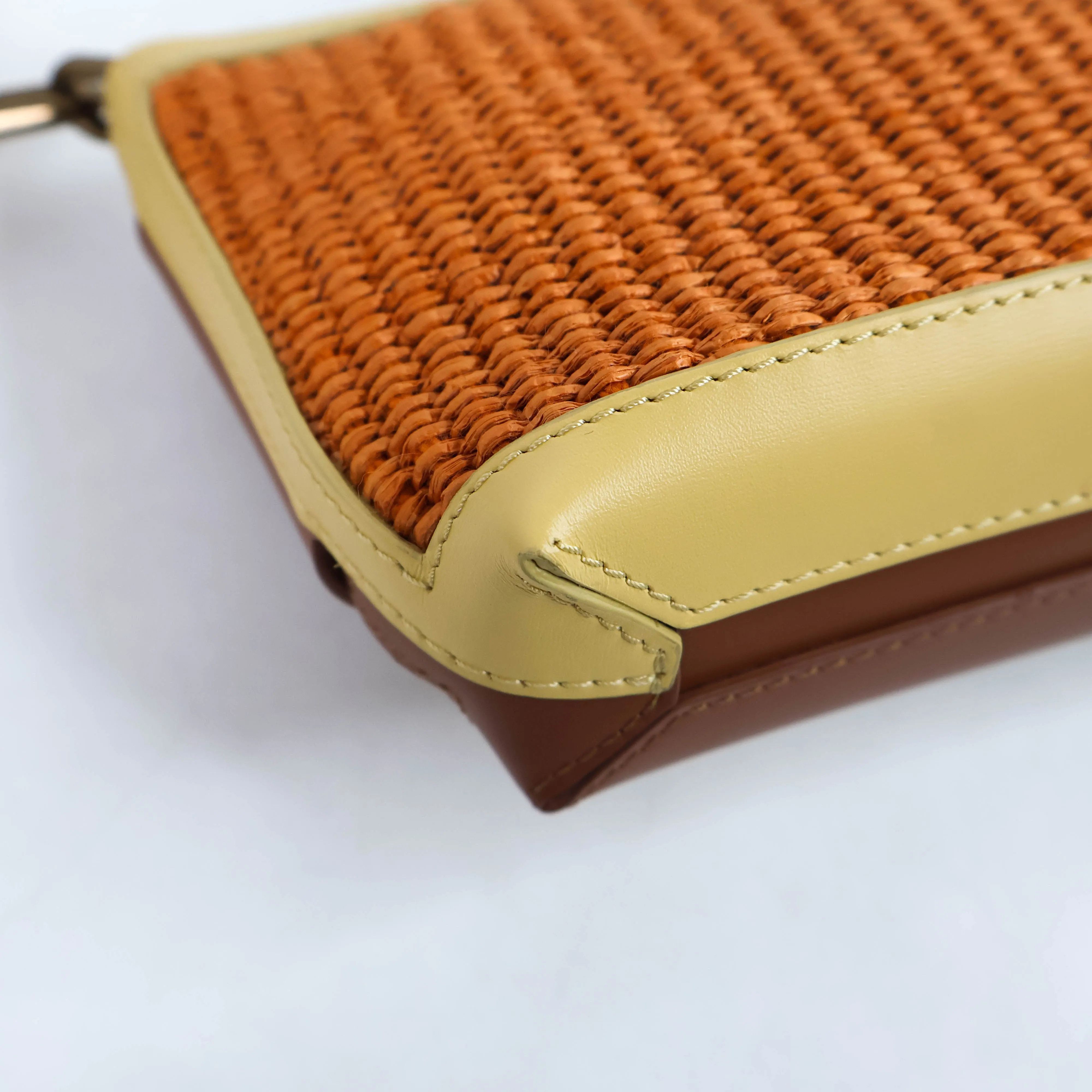 Boyy Buckle Pouchette Raffia