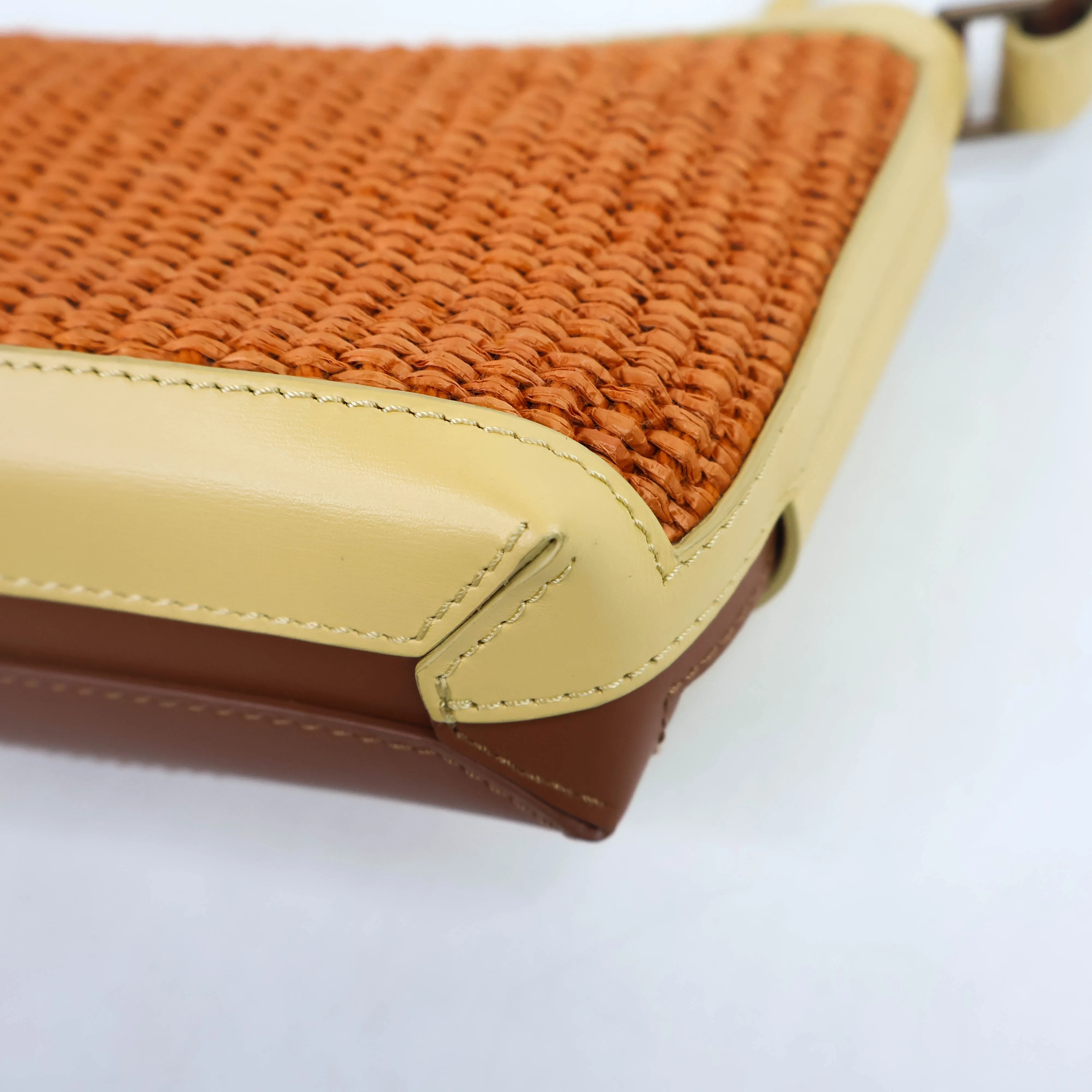 Boyy Buckle Pouchette Raffia