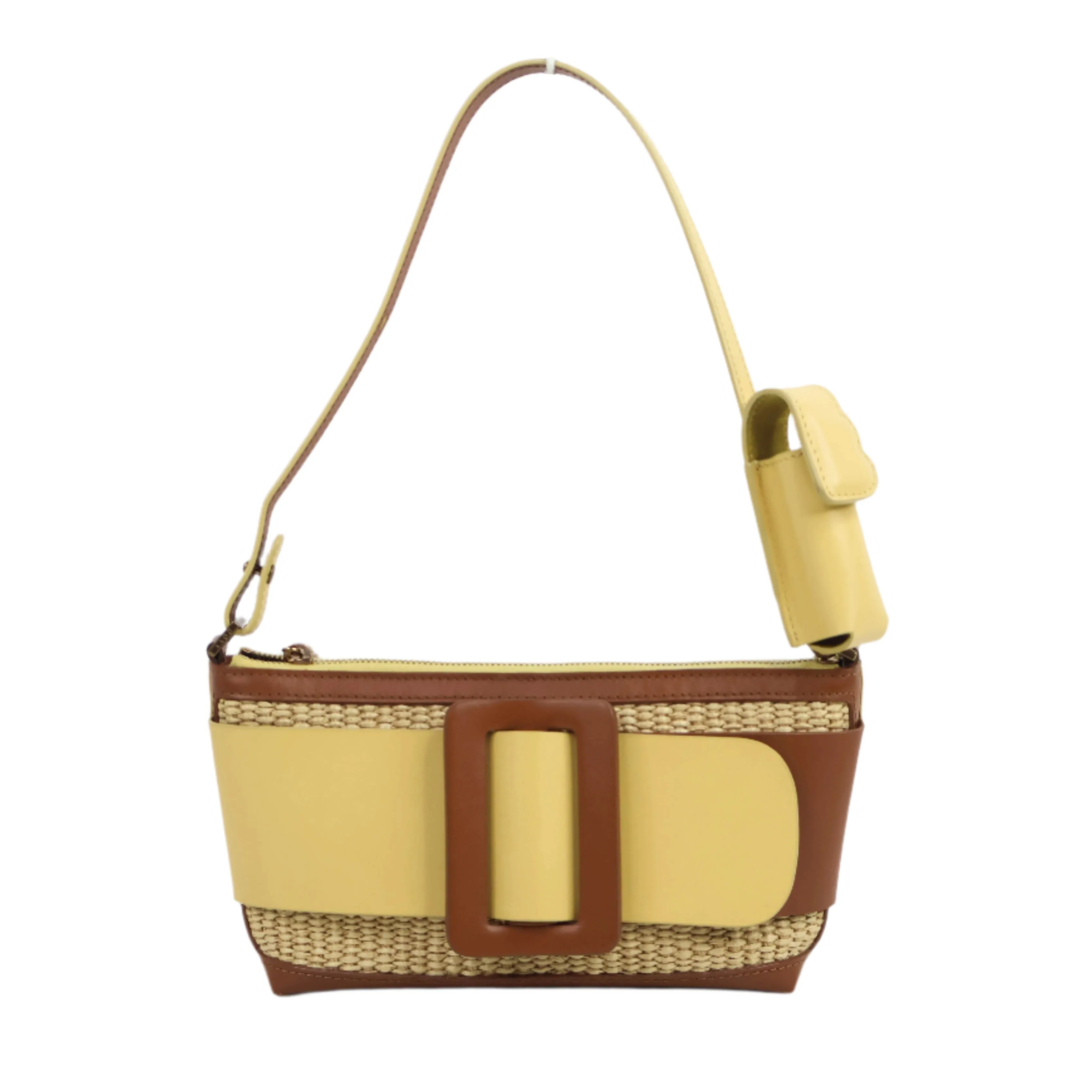 Boyy Buckle Pouchette Raffia