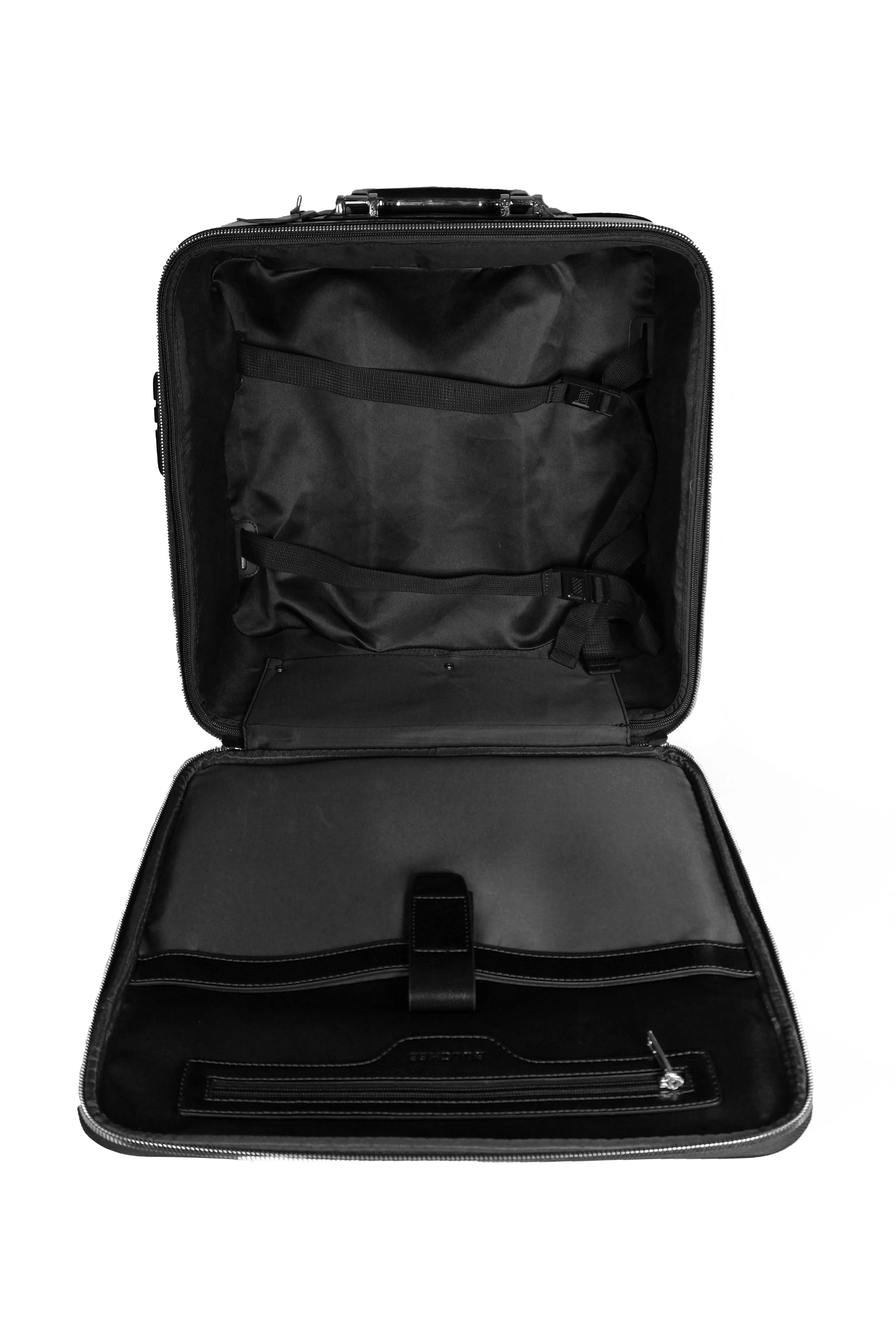 Bulchee Black Small Trolley Bag