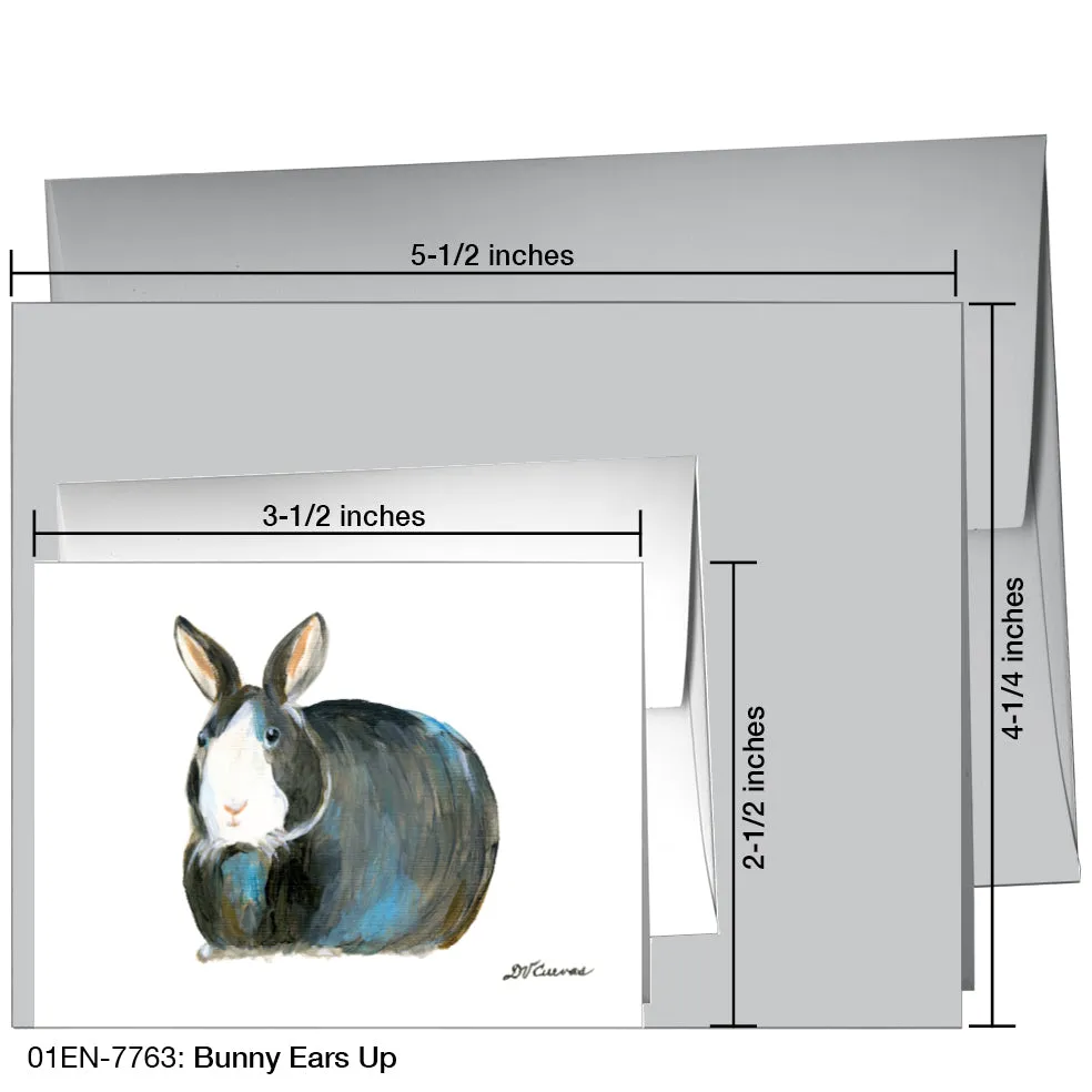 Bunny Ears Up, Greeting Card (7763)