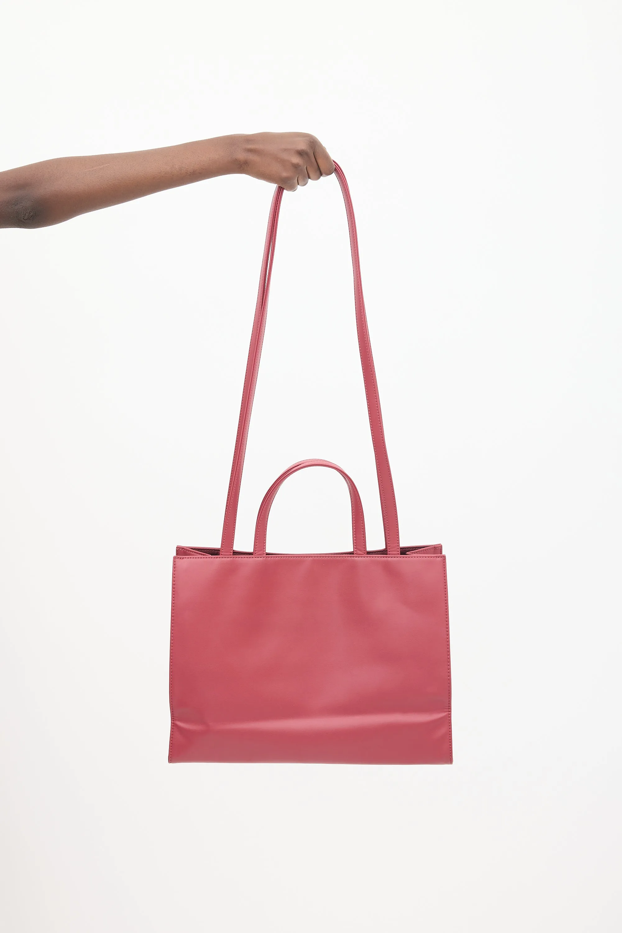 Burgundy Medium Shopping Bag