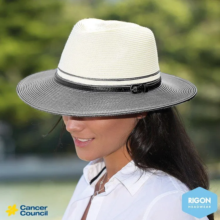 Cancer Council Heritage Town & Country Hat - Ivory/Black