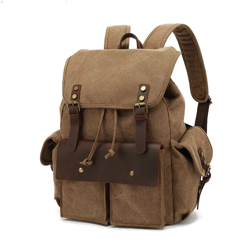 Canvas Backpack Travel Backpack Weekender Backpack