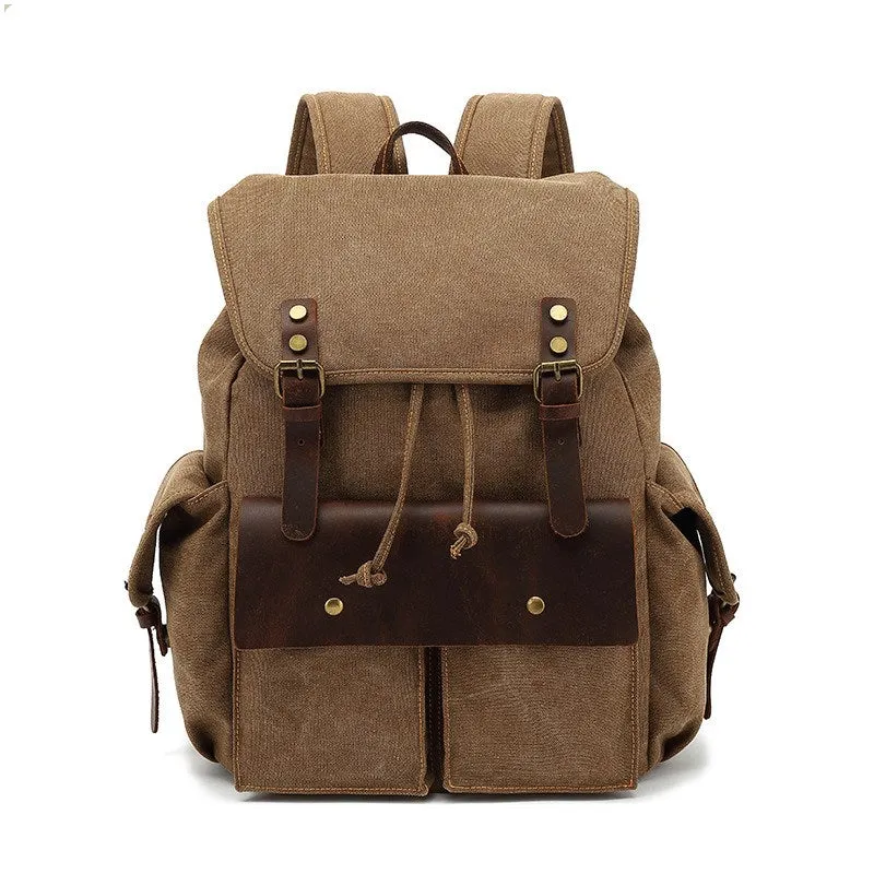 Canvas Backpack Travel Backpack Weekender Backpack