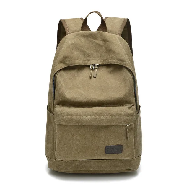 Canvas School Backpack Bag