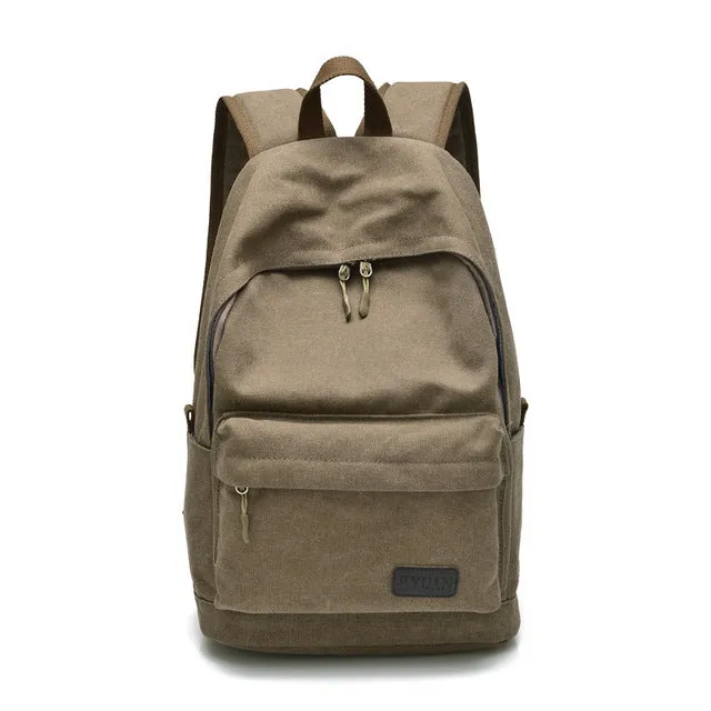 Canvas School Backpack Bag