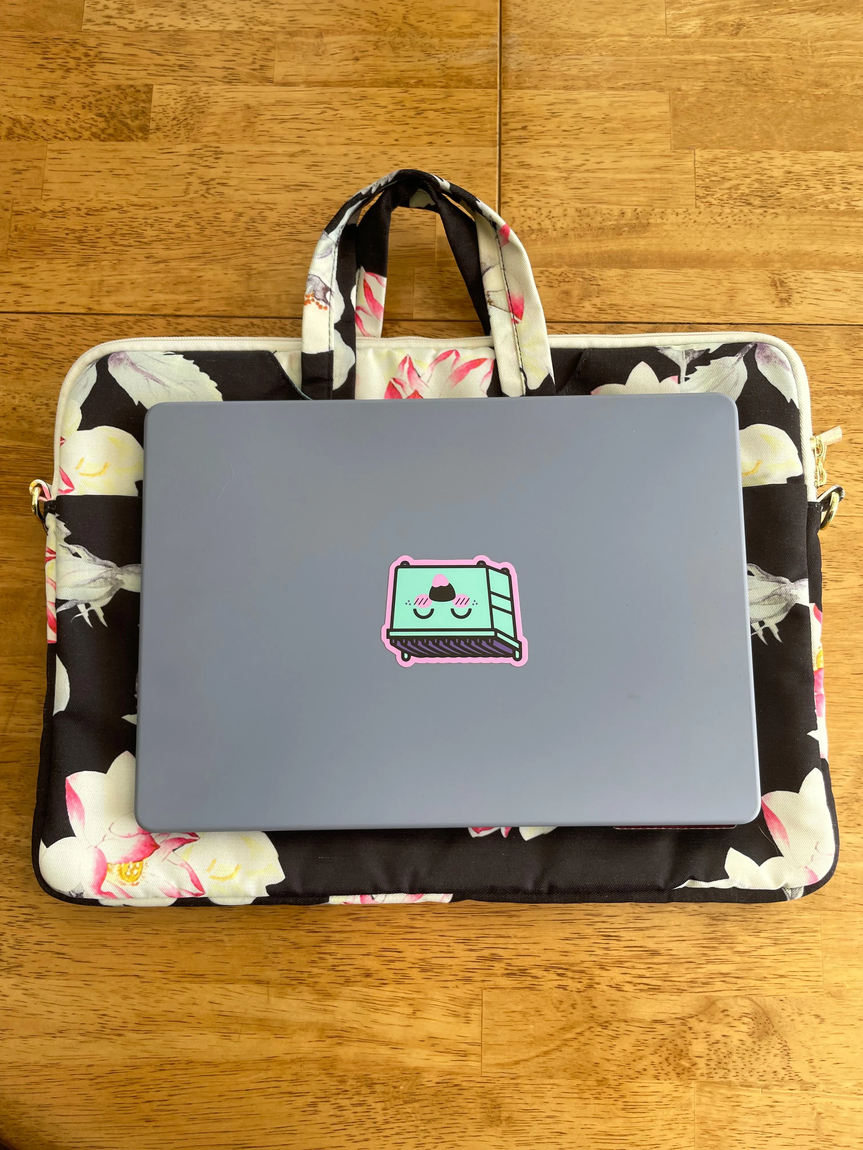 CanvasLove Floral Laptop Bag