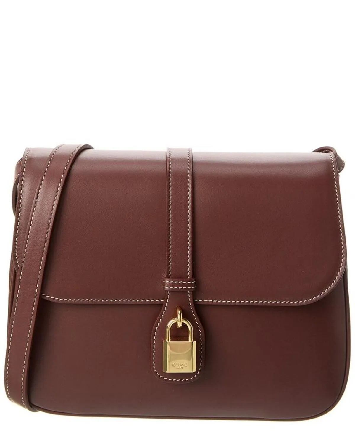 CELINE Tabou Medium Leather Shoulder Bag