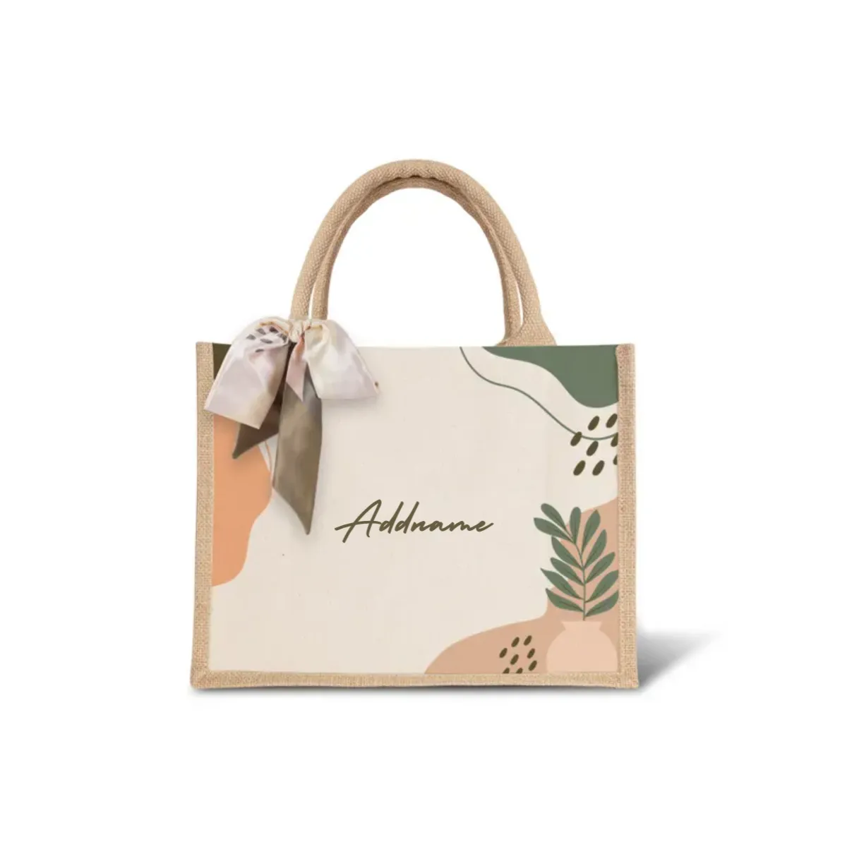 Charlotte Series - Tangerine Jute Bags