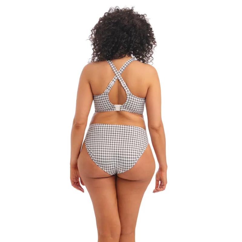 Checkmate Plunge Bikini Top Grey Marl - Elomi Swim