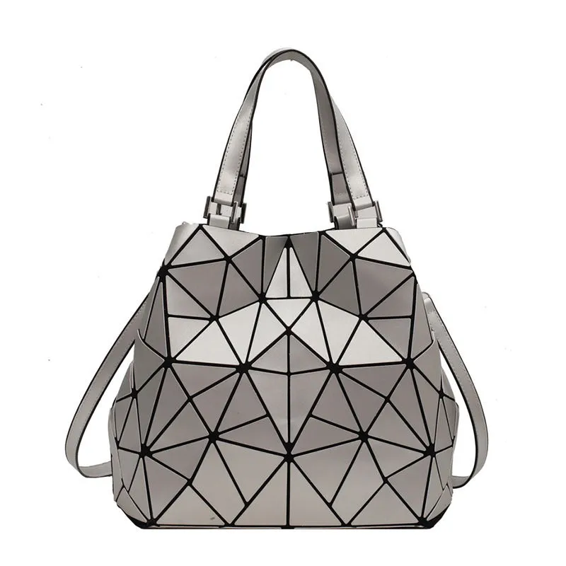 Chic Geometric Rhombus Tote Bag - Large Capacity Shoulder Bag