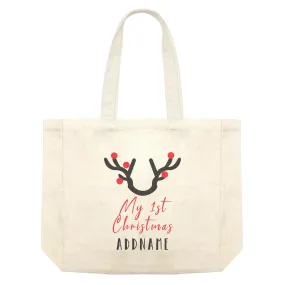 Christmas Series Antler My 1st Chistmas Shopping Bag