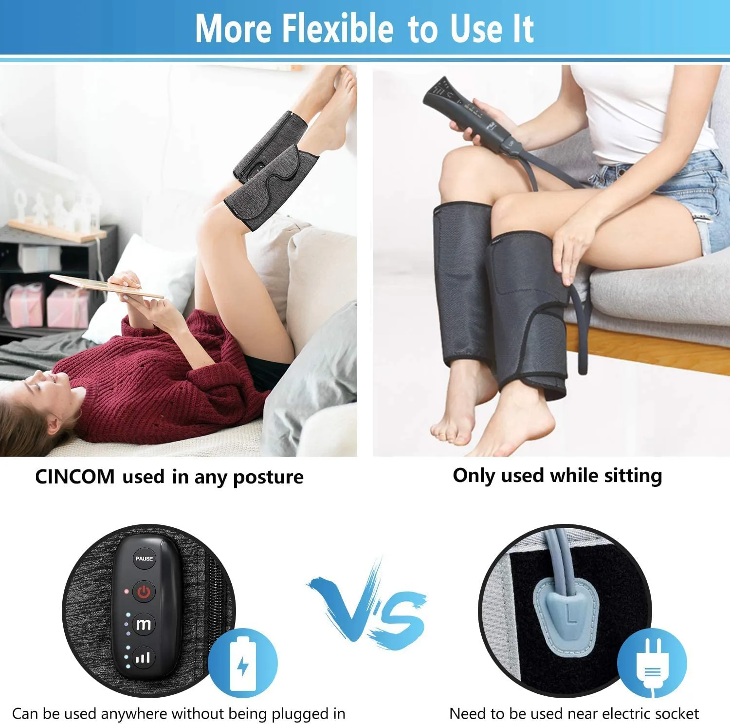 CINCOM Portable & Electric Calf Massager 028A