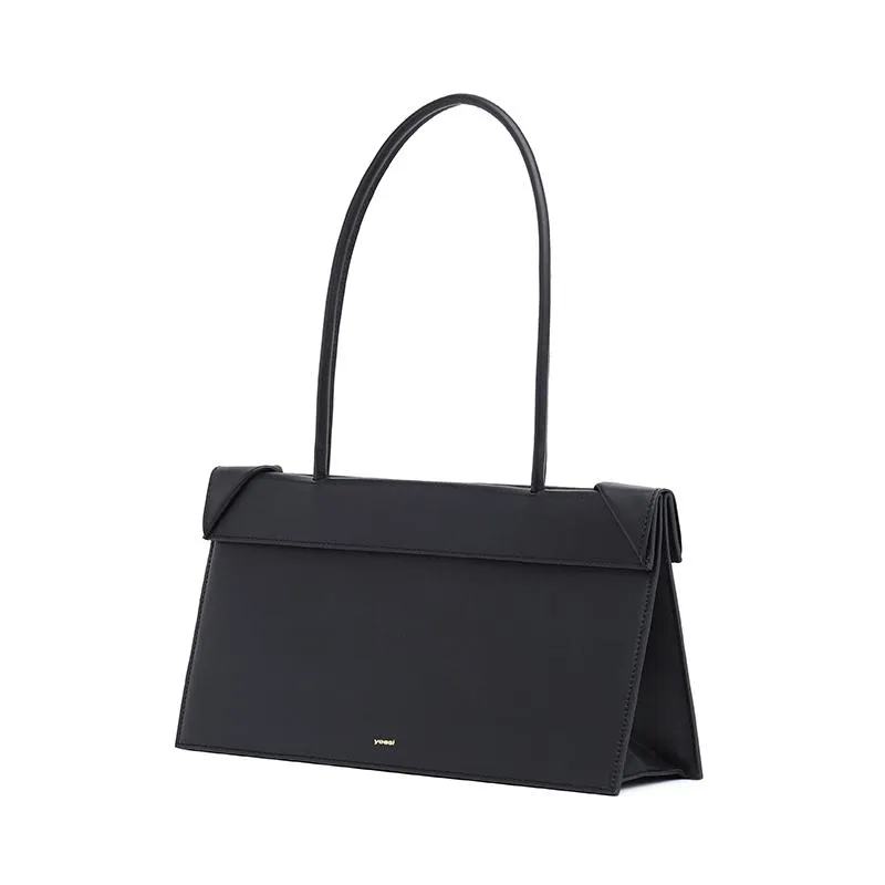 Click Medium Foldable Shoulder Bag - Black