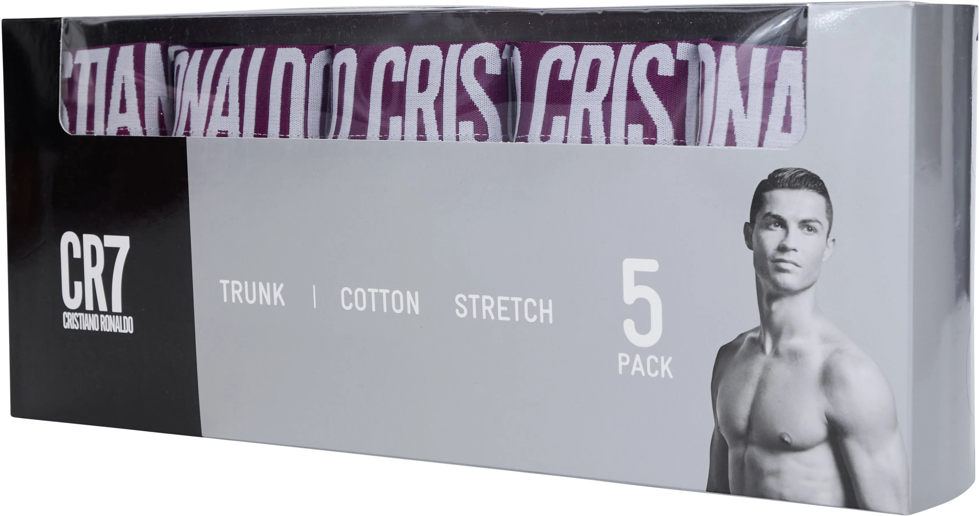 CR7 Men's 5-Pack Cotton Blend Trunks