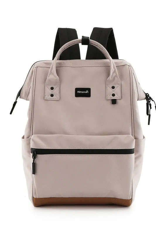 Cream 15.6 Travel Backpack w/USB Port