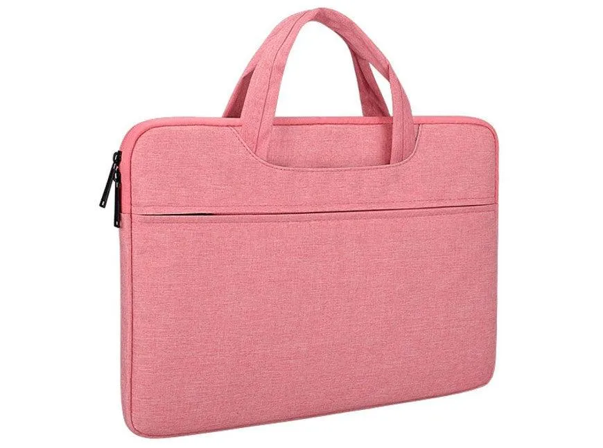 Custom Logo Waterproof Business Computer Laptop Bag Sleeve-Pink