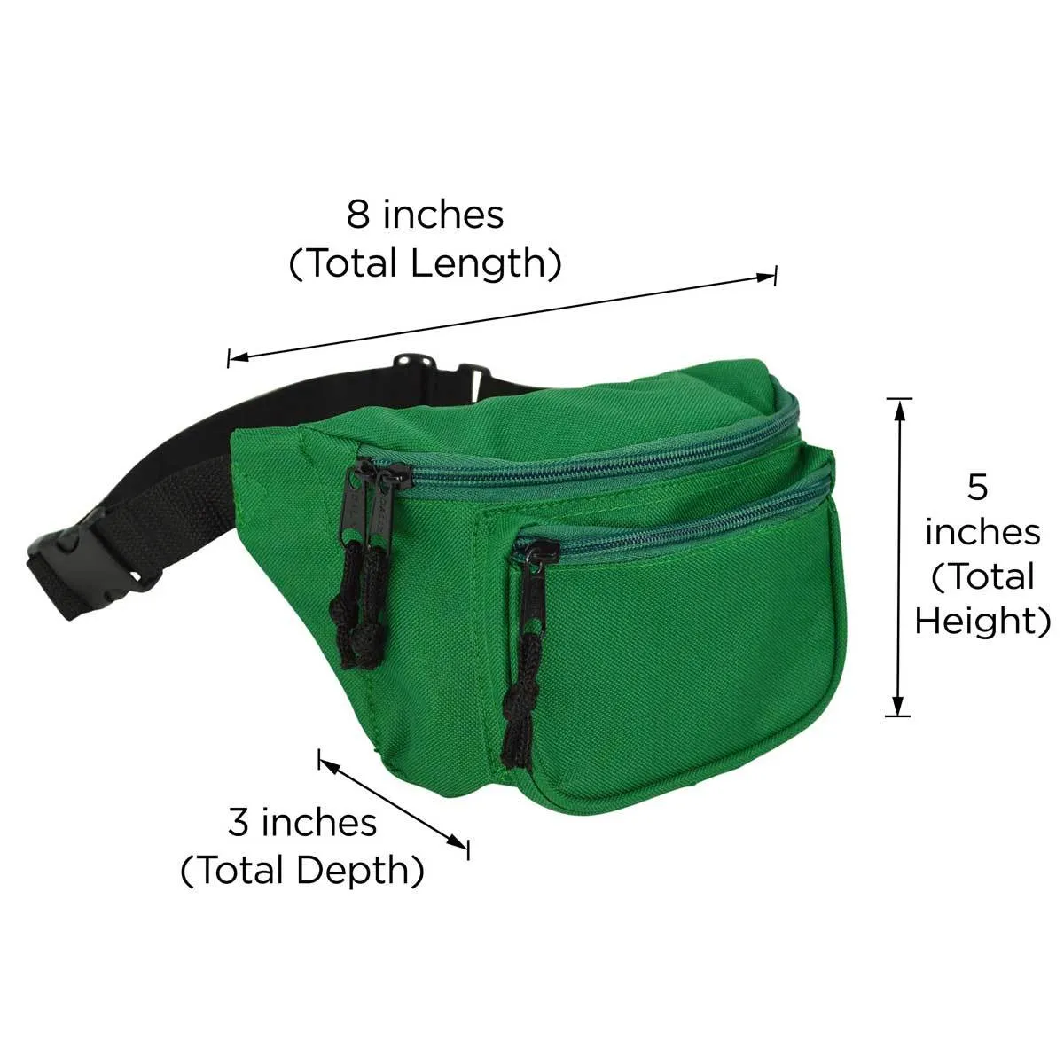 Dalix Fanny Pack w/ 3 Pockets